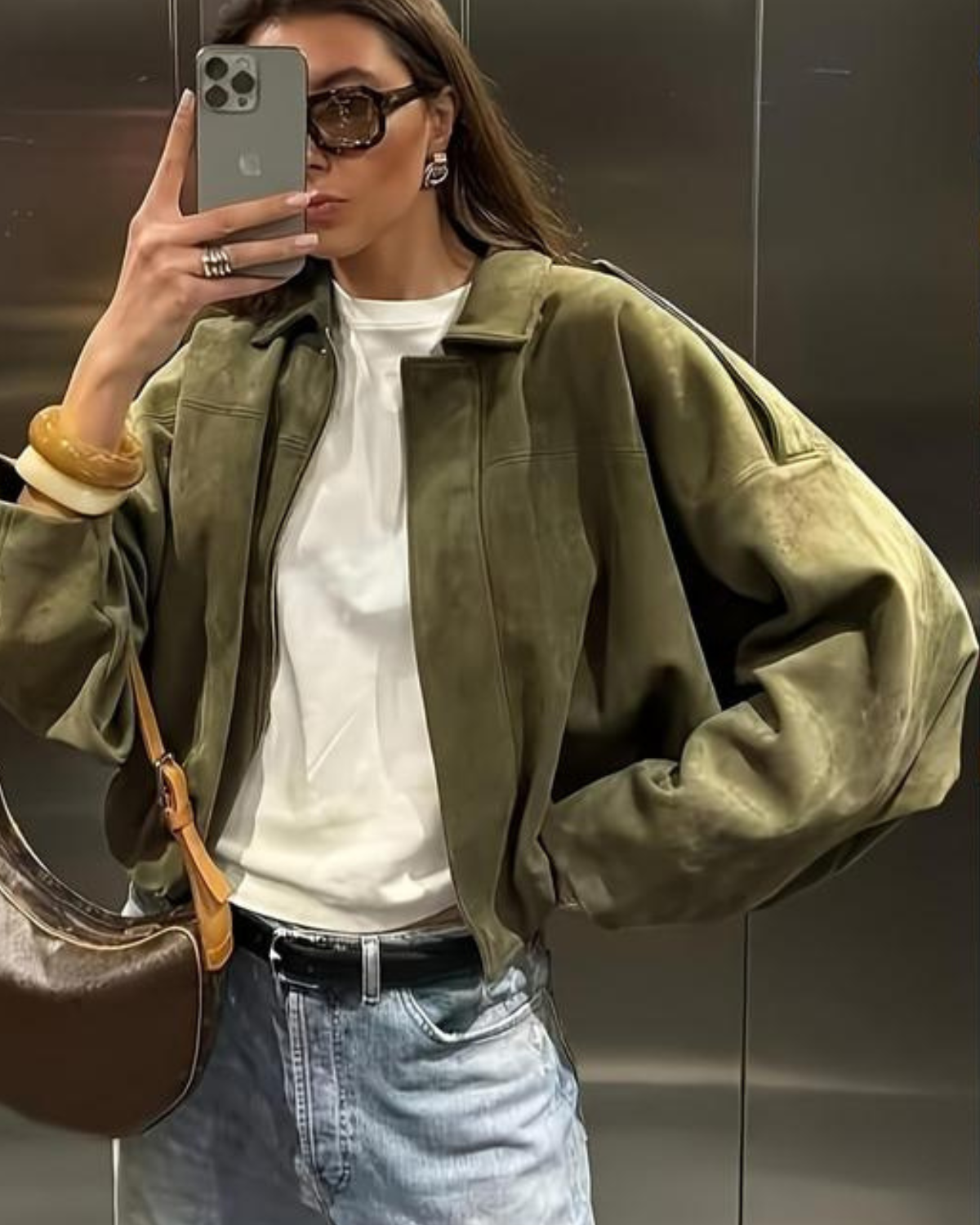 Chaqueta Bomber Oversize Urbana