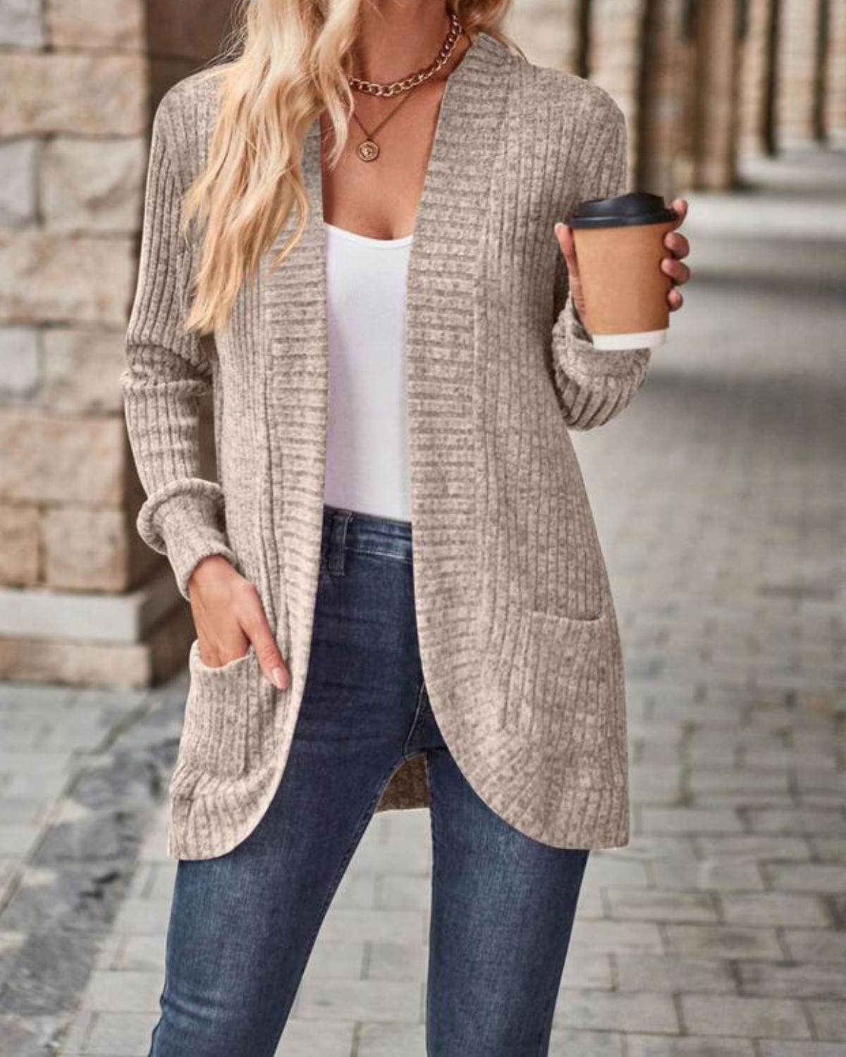 Rebeca Abierta De Punto Suave